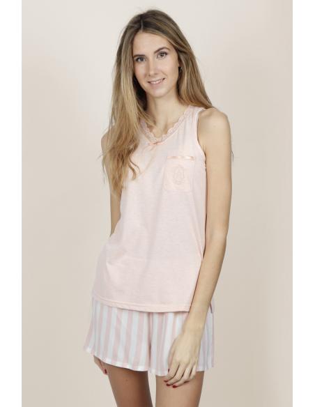 ADMAS CLASSIC Pijama Tirantes Classic Stripes para Mujer - Imagen 4