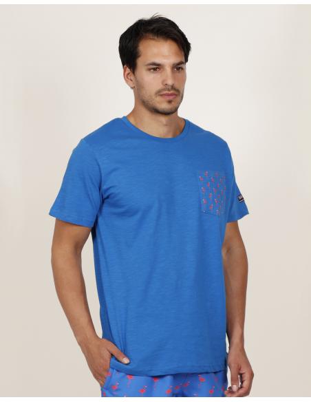 DIVER Camiseta Playa Flamingo para Hombre - Imagen 2