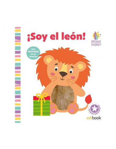 Imagiland aprender jugando libro con texturas &#39;¡soy el león!&#39; 18x18cm y tapa dura - Imagen 1