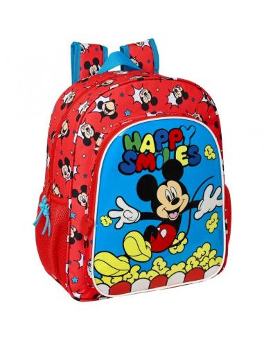 Mochila 38cm junior adaptable a carro de Mickey Mouse &#39;happy smiles&#39; - Imagen 1