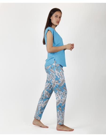 ADMAS GARDEN Pijama Manga Corta Leaves para Mujer - Imagen 2