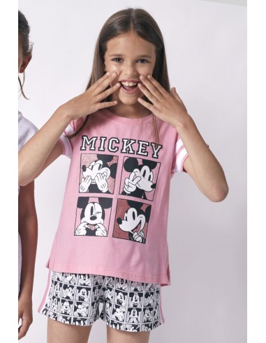 DISNEY Pijama Manga Corta Mickey 28 para Niña