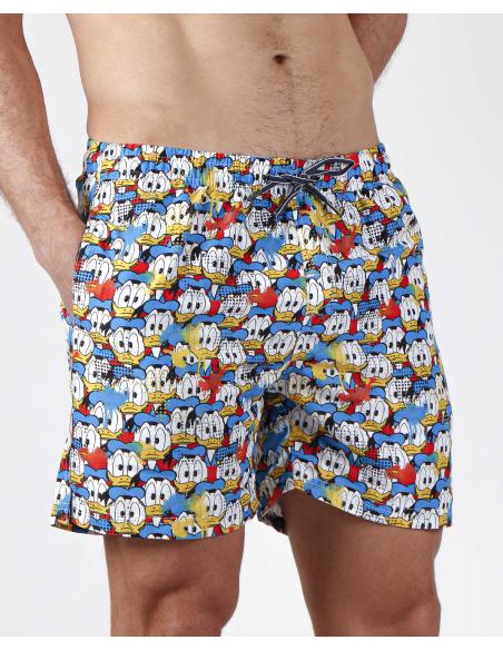 DISNEY Bañador Donald Faces para Hombre - Imagen 1