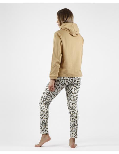 DISNEY Pijama Manga Larga Minnie Leopardo para Mujer - Imagen 3