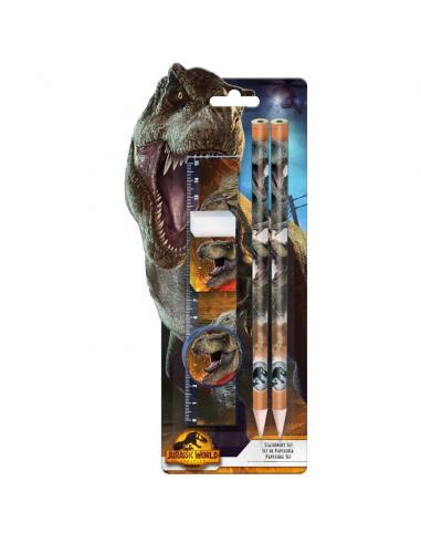 Set papeleria 5 piezas de Jurassic World