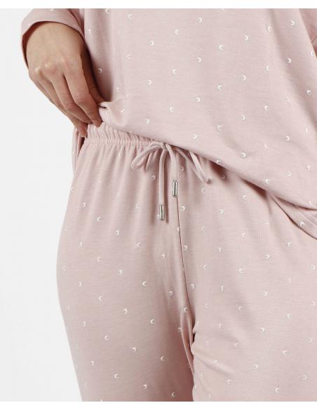 ADMAS CLASSIC Pijama Manga Larga Moon para Mujer