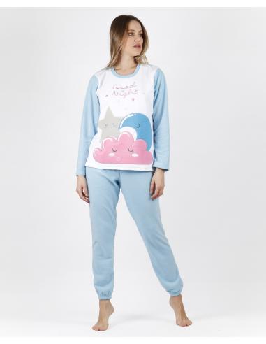 ADMAS Pijama Calentito Manga Larga Sweet Dreams para Mujer