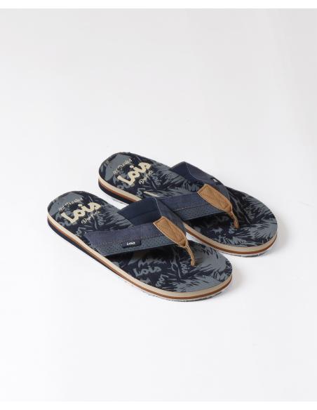 LOIS Chanclas Tiras Textil para Hombre