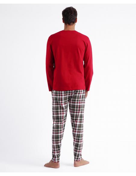 ADMAS Pijama Manga Larga Christmas Nature para Hombre