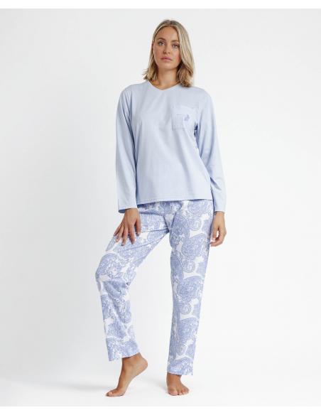 ADMAS CLASSIC Pijama Manga Larga Very First Love para Mujer