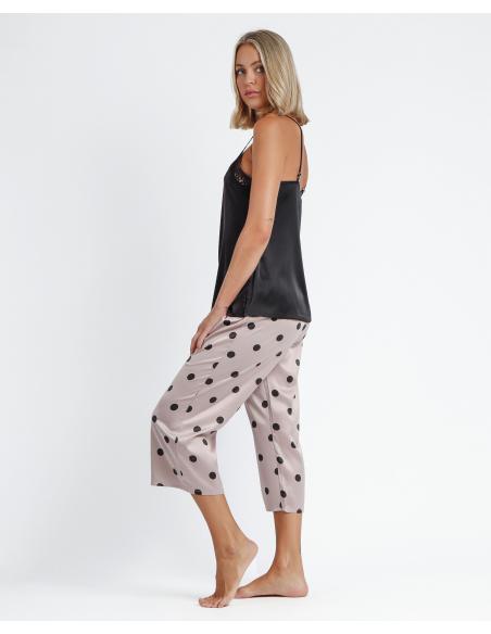 ADMAS CLASSIC Pijama Palazzo de Tirantes Elegant Dots para Mujer