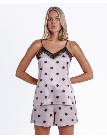 ADMAS CLASSIC Pijama de Tirantes Elegant Dots para Mujer