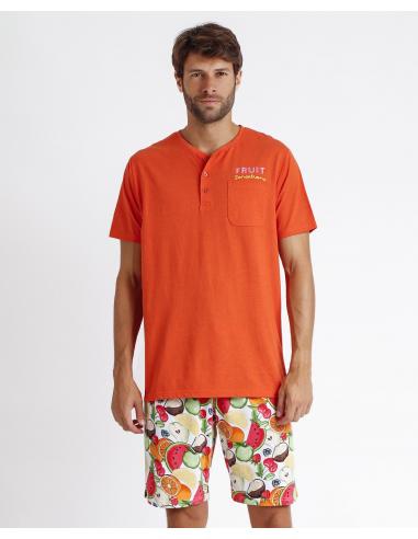 ADMAS Pijama Manga Corta Fruit Sensations para Hombre