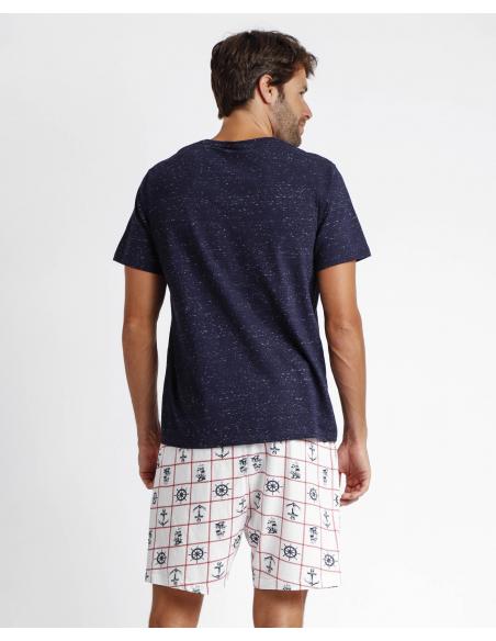 ADMAS Pijama Manga Corta Sailor para Hombre