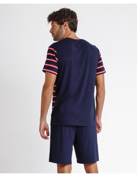 ADMAS Pijama Manga Corta Ship´s Wheel para Hombre