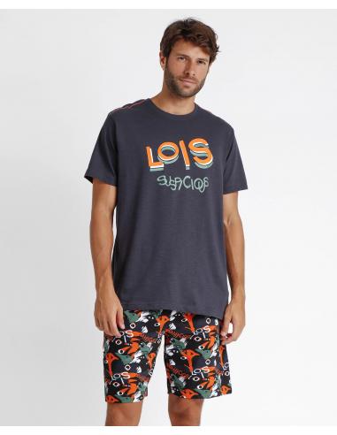 LOIS Pijama Manga Corta Suspicious para Hombre