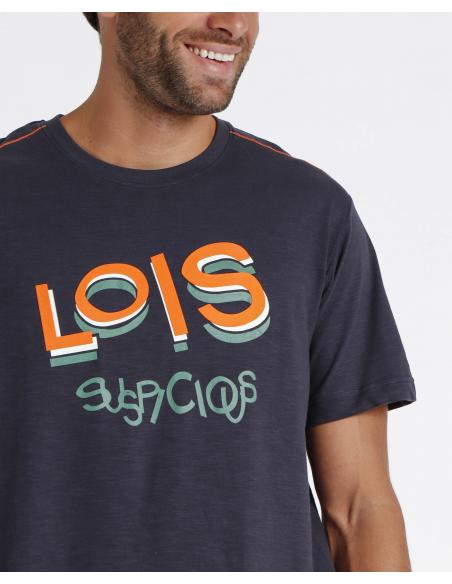 LOIS Pijama Manga Corta Suspicious para Hombre