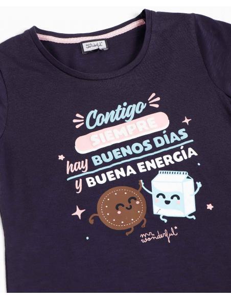 MR WONDERFUL Camisola Manga Corta Contigo para Niña