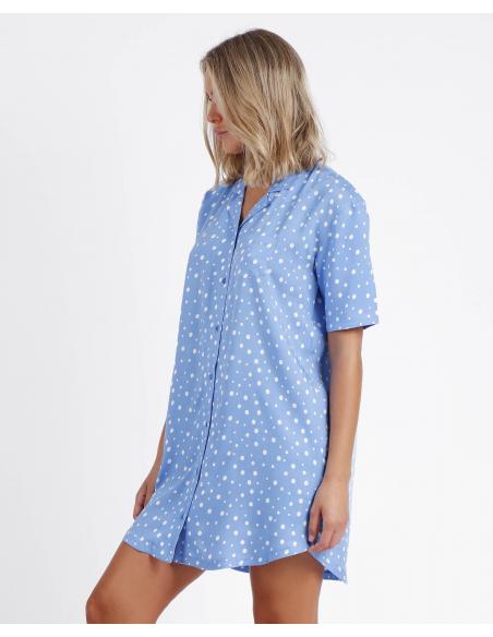 VESTIDO M/CORTA SMALL IRREGULAR DOTS