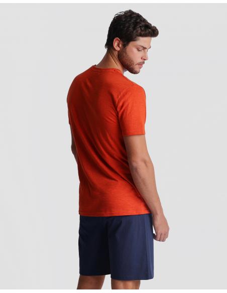 NEW PLAN Pijama Manga Corta Orange para Hombre