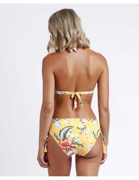 ADMAS Bikini Halter Yellow Garden para Mujer