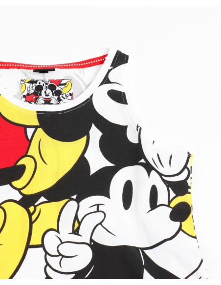 DISNEY Pijama Sin Mangas Big Mickey para Niña 3