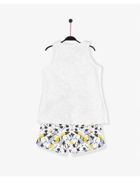 DISNEY Pijama Sin Mangas Mickey Summer para Niña 4