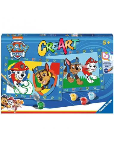 Ravensburger, Cuadros con números para pintar de Paw Patrol La Patrulla Canina &#39;Creart&#39;