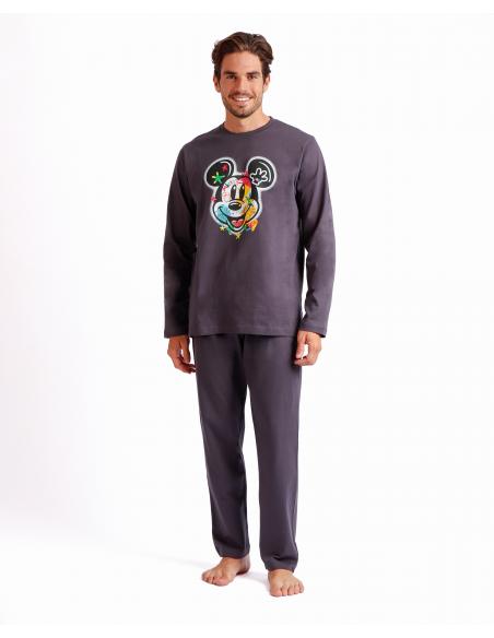 DISNEY Pijama Manga Larga Steet Graffiti para Hombre