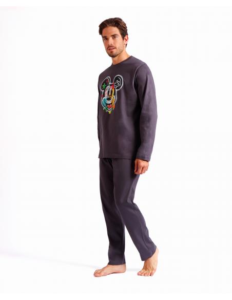 DISNEY Pijama Manga Larga Steet Graffiti para Hombre