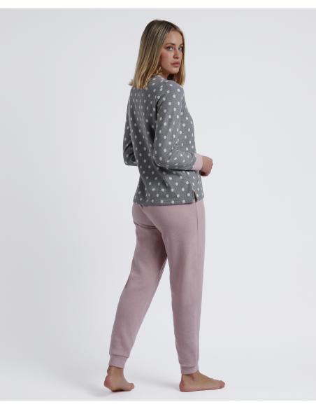 ADMAS Pijama Manga Larga Sweet Dots A para Mujer