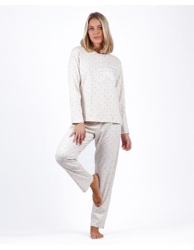 ADMAS CLASSIC Pijama Tapeta Manga Larga You Are Enough para Mujer