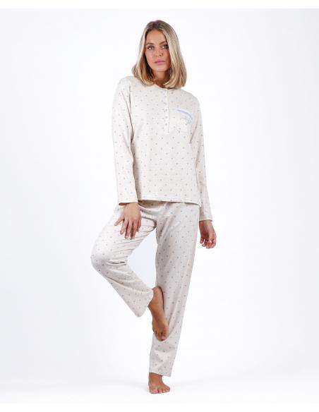 ADMAS CLASSIC Pijama Tapeta Manga Larga You Are Enough para Mujer