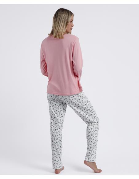 ADMAS Pijama Manga Larga Time to Grow para Mujer