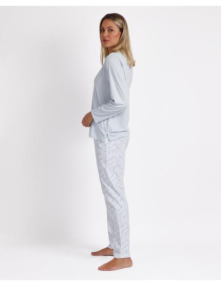 ADMAS CLASSIC Pijama Manga Larga Soft Forever Together para Mujer