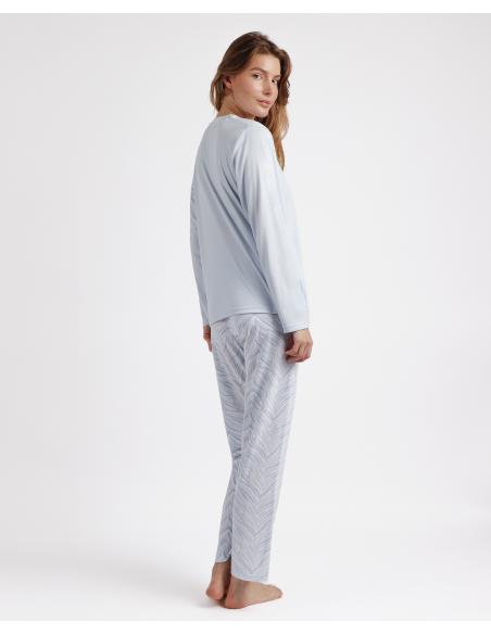 ADMAS CLASSIC Pijama Tapeta Manga Larga Soft Forever Together para Mujer