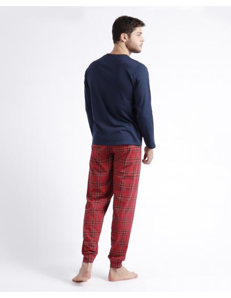 ADMAS Pijama Manga Larga Keep Walking A para Hombre