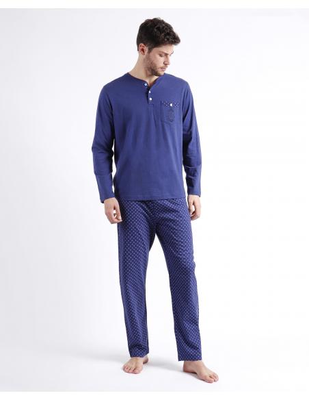 ADMAS CLASSIC Pijama Manga Larga Spike para Hombre