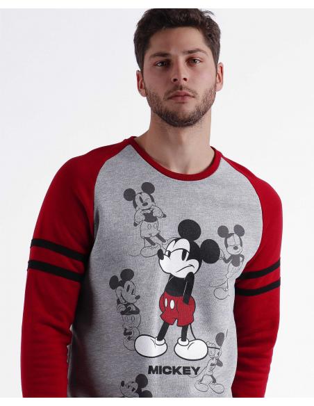 DISNEY Pijama Manga Larga Mickey Shadows para Hombre