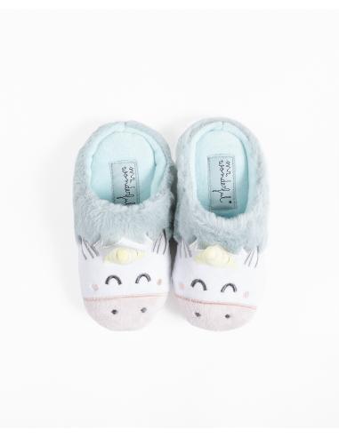 MR WONDERFUL Lote Zapatillas De Estar Por Casa Unicornio para Niña, (16 unidades)