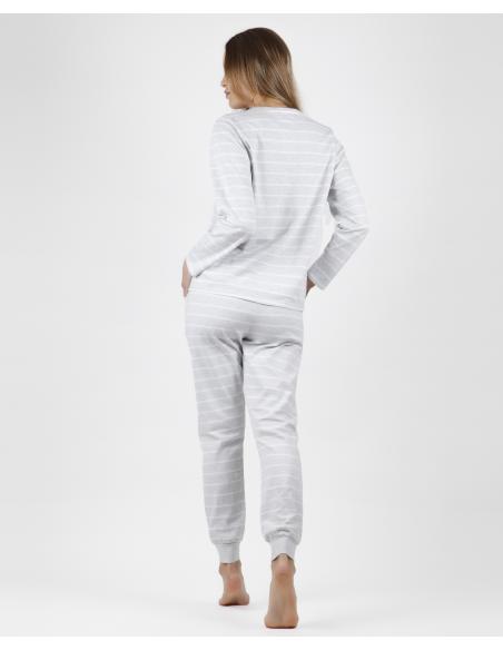 ADMAS Pijama Manga Larga Let´s Sleep para Mujer