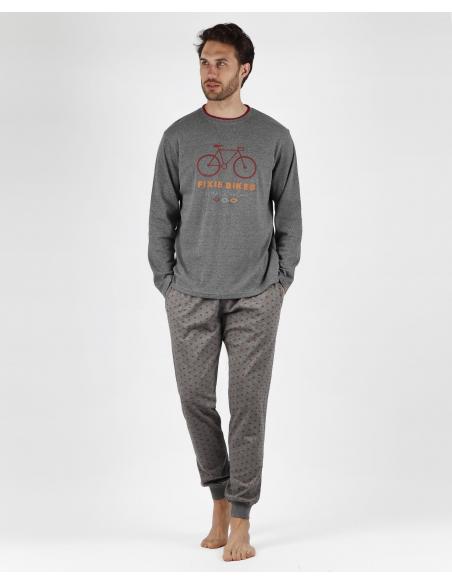 ADMAS Pijama Manga Larga Fixie Bikes para Hombre