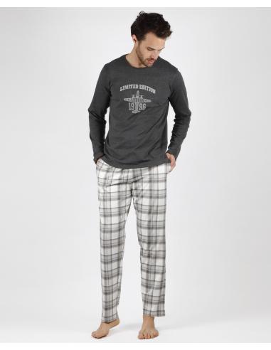 ADMAS Pijama Manga Larga Air Born para Hombre