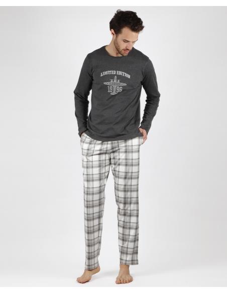 ADMAS Pijama Manga Larga Air Born para Hombre