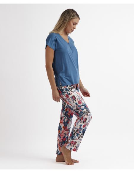 ADMAS GARDEN Pijama Manga Corta Butterflies para Mujer