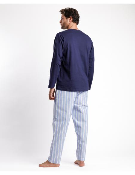 ADMAS CLASSIC Pijama Manga Larga Stripest para Hombre