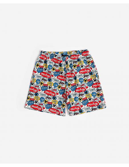 DISNEY Pijama Manga Corta Hey Mickey para Niño