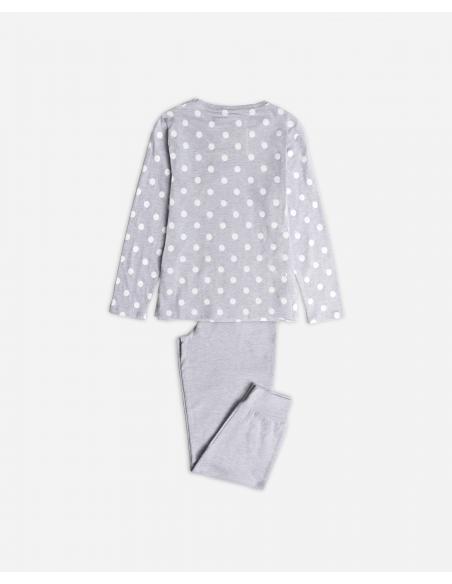 DISNEY Pijama Manga Larga Minnie Dots para Niña