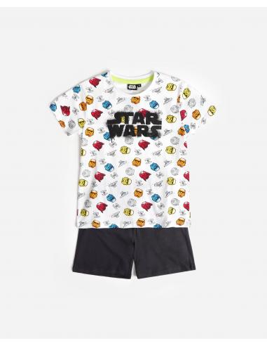 STAR WARS Pijama Manga Corta Neon Graffiti para Niño