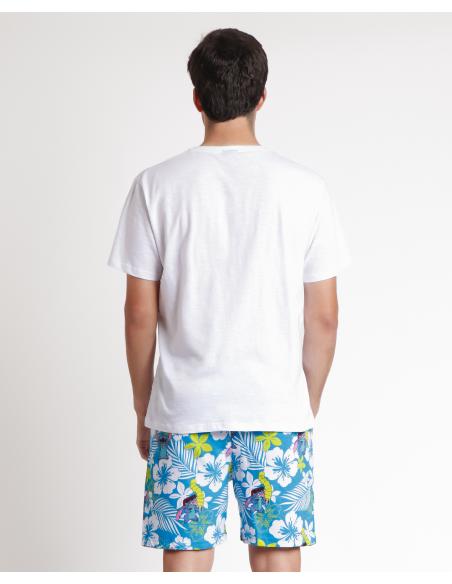 DISNEY Pijama Manga Corta Lilo & Stitch para Hombre